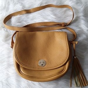 Isaac mizrahi leather cross body purse